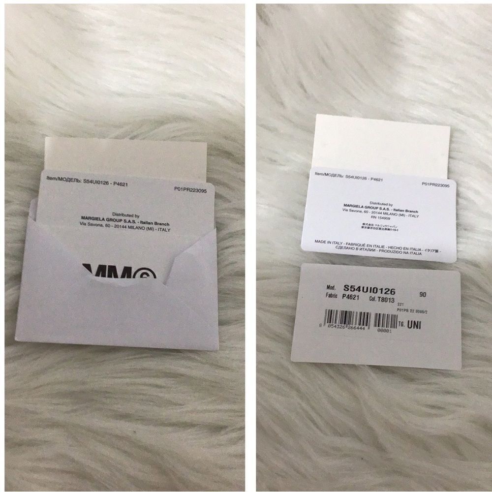 MM6 Maison Margiela Logo Black Folding Small Wallet On A Chain - Picture 11 of 16